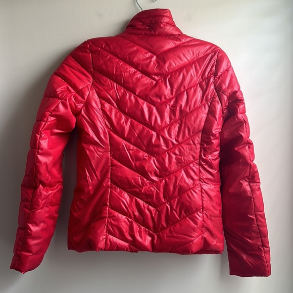 Live Love Dream Red Puffer Jacket, Women's Extra Small - Picture 6 of 9